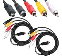 HAAMNING7 2 piezas Cable de audio y vídeo videocámara para Sony Handycam Cable AV S-Video TV videocámaras para Sony Handycam de las series DCR-DVD/DCR-HC/DCR-SX/DEV/DCR-SR/HDR-CX
