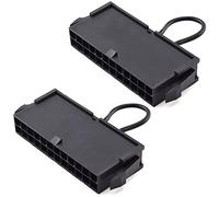 HAAMNING7 24 pines ATX Power Jumper Bridge Tool PSU Test Starter Tester Start Switch Compatible con conector de 20/24 pines (2 unidades)