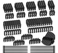 HAAMNING7 32 piezas Peine para cables de PC Kit de peines para cables de PSU Gestión de cables de PSU para PC/modular con 12+4P, 16P, 24P, 8P, 6P y 4P para la gestión de cables de ordenador