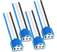 HAAMNING7 4 PCS H4 HB2 9003 arnés de cableado enchufe de faro, conector de faro de cerámica para coche, camión, barco, faro marino, luz antiniebla, retroadaptación 14AWG