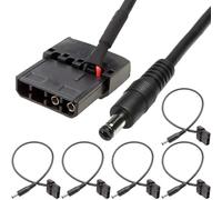 HAAMNING7 4Pin Molex to 12V DC 5.5x2.1mm Plug Adapter Cable, 18AWG 4Pin (Actual 2-Pin) Molex (Male&Female) to DC Female ATX Power Supply Cable for Power Devices (5 Pcs)