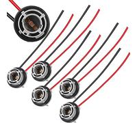 HAAMNING7 5 PCS 1156 Enchufe de bombilla LED, BA15S P21W Adaptador de enchufes de arnés de cableado para bombillas LED Luces de señal de giro Luces de respaldo Luces de funcionamiento del tiempo