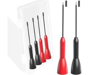 HAAMNING7 6 puntas prueba para multímetro 2 mm Sonda prueba aguja extendida 2 mm a 1 mm, 600 V/10 A Aguja perforadora aislamiento no destructiva, para cables Tl71 Tl75, pruebas eléctricas