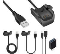 HAAMNING7 Cargador para Samsung Galaxy Fit 2 reloj solo, cable de carga USB de repuesto para Samsung Galaxy Fit2 SM-R220 deportivo reloj, adaptador para reloj inteligente, 1M y 0,15M, 2 unidades