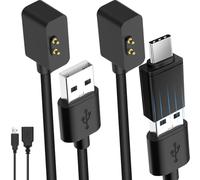 HAAMNING7 Cargador para Xiaomi Mi Band 7 Pro/Poco/para Redmi Watch 2 Lite/para Redmi Watch 3/Watch 2/para Redmi Smart Band Pro, cable de carga magnético portátil de repuesto, 1M + 0,5M, 2 piezas