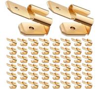 HAAMNING7 Conector doble tipo piggyback con terminales de horquilla, kit surtido de terminales de crimpado tipo piggyback de 3 vías, doble macho a hembra simple, de desconexión rápida (paquete de 50)