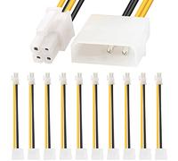 HAAMNING7 P4 ATX a LP4, adaptador de fuente de alimentación hembra Molex macho de 4 pines a placa base ATX de 4 pines para Pentium 4, para placa base ATX de 4 pines, 20 cm 8 pulgadas, 10 piezas