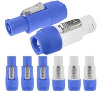 HAAMNING7 para Powercon Conector de altavoz de 3 pines AC 250V 20A Adaptador macho para equipo de audio de pantalla LED de luz de escenario, para Neutrik NAC3FCA NAC3FCB, 8 piezas