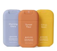 HAAN Spray Hidratante para Manos con Aloe Vera (Pack de 3) - 1 unidad por aroma: Sunset Fleur, Morning Glory y Citrus Noon - 30 ml