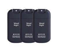 HAAN Spray hidratante para manos con aloe vera (pack de 3) - 3 unidad por fragancia: Wood Night - Spray de 30ml
