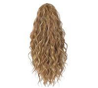 Haar-Pferdeschwanz-Verlängerung - Lockiger, Voluminöser -Stil, Langes Synthetisches Haarteil, Einfache Befestigung Für Natürliches Aussehen, Leichtes Design Mit Festem Halt | Ideal Für Tägliche