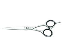 Haar-Schere 46650-1 White Line - JP 10 (16,5 cm), color negro