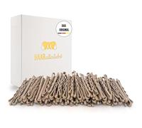 HAARallerliebst® 100 horquillas Bobby Beige - 5 cm - Pinzas para el pelo para mujer - Extra fuertes y duraderas - Caja de regalo sostenible - Horquillas para peinados - Accesorios para el peinado