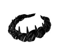 Haarband Mädchen - 16cm Stirnband Mit Zähnen, Rutschfestes Haaraccessoire, Garnumwickelt, Teenager Damen | Modisch Elegant, Sicherer Sitz, Alltag Reise Party,