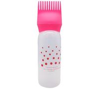 Haarfärbeflasche - 6,7 Zoll Haaröl Applikator Flasche | Kunststoff Haarpflege Flasche - Praktische Dosierflasche mit Massagebürste für gleichmäßiges Auftragen von Haaröl Shampoo oder Farbe