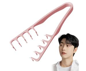 Haarstrukturkamm,Kamm Männer,Stylingkamm,Locken kamm, Volumenwerkzeug für den Haaransatz ,Grobkamm für Volumen und Pflege,Accessoires zur Pflege der Stirnfransen für Frauen (Rosa)