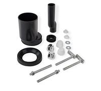 Haas 3282 - Juego de accesorios para pared, color negro