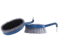 Haas Huf Duo Azzuro 4025589508651 - Rascador y cepillo para caballos, 210 x 65 mm