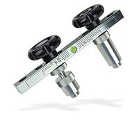 Haas - Válvula de escape de aluminio para montaje (plata), color negro