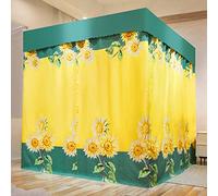 HAAYUHMWT Dosel for Cama con Dosel, Red de Cortina fantasía for niñas y Adultos, Mejora la decoración del Dormitorio(Yellow-Sunflower,Double)