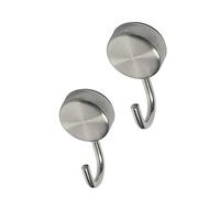 HAB & GUT -MC601-2 Ganchos magnéticos Ultra Fuertes de Acero Inoxidable con Silicona antiderrapante, imanes con Gancho