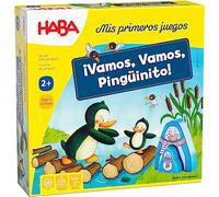 HABA 1307056005 - Mis Primeros Juegos - ¡Vamos, Vamos, Pingüinito!, Juego Infantil de Mesa de Recorrido. Más 2 años