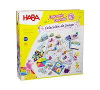 HABA 2010879005 - Mi Gran Colección de Juegos Unicornio Destello, selección de Juegos de Mesa. Más 3 años