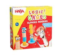 HABA 2011825005 - Logic! Games - Alpacas Mágicas, Juego Infantil en Solitario de lógica, autocorrectivo. Más 7 años