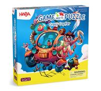 HABA 2012215002 - Game Meets Puzzle - Crazy Copter, 2 Juegos Infantiles en 1. Más 5 años