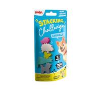 HABA 2013867001 - Stacking Challenge Animals, Juego Infantil con retos de apilar, Solitario, de Viaje. Más 6 años