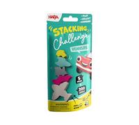 HABA 2013868001 - Stacking Challenge Vehicles, Juego Infantil con retos de apilar, Solitario, de Viaje. Más 6 años