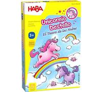 HABA 301771- Unicornio Destello El Tesoro de Las Nubes, Juego Infantil de Mesa de acumulación. Más 3 años