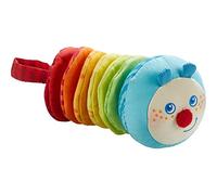 Haba 303192 - ratter Figura oruga Mina | bebé de juguete de la serie oruga Mina | Pegatina Juguetes de plástico con ratter Motor, a partir de 6 meses