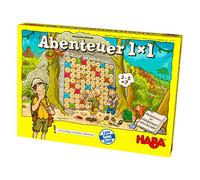 HABA 303717 - Abenteuer 1x1 | Rechen Und Lernspiel Zum Spielerischen Trainieren Des Einmaleins | Multiplizieren im Zahlenraum 1-100 | Cleveres SpielprinZip Mit Selbstkontrolle | Spiel AB 7 Jahren