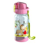 HABA 304485 Vicki & Pirli - Cantimplora infantil, 400 ml, con diseño de caballos en color rosa, para la guardería o la escuela, de plástico libre de bisfenol A, apta para el lavavajillas