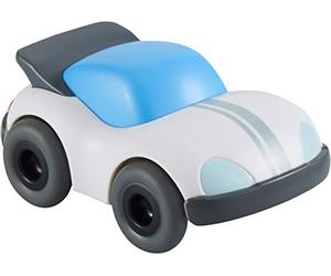 HABA 304712 - Kullerbü - Cochecito Deportivo Blanco, Accesorio para Todas Las Pistas con Motor de Impulso, a Partir de 2 años