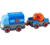 HABA 304820 - Kullerbü - Camión de batería con Remolque, Accesorios para Todos los ferrocarriles Kullerbü, a Partir de 2 años