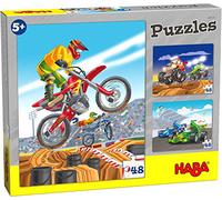 HABA 305120 - Puzzles Deportes del Motor, a Partir de 5 años