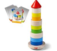 HABA 305403 - Juego de Apilar Torre Tambaleante, Juego de destreza de Madera. Más 2 años