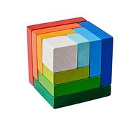 HABA 305460 - Juego de Composición 3D Cubo de Color, Juego geométrico. Más 3 años
