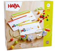 HABA 305780 - Juego de Ensartar Amigos de la Granja, Juego de motricidad. Más 3 años