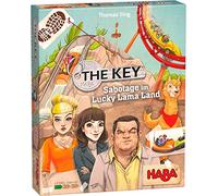 HABA 305855 The Key - Sabotaje en Lucky Lama Land, Juego a Partir de 8 años, Fabricado en Alemania, Color carbón