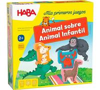 HABA 306073 - Mis Primeros Juegos - Animal sobre Animal, clásico Juego de apilamiento. Más 2 años