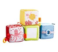 HABA 306076 - Cubos Descubridores Mundo Marino, Juguete de Tela para bebés. Más 6 Meses