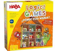HABA 306811 - Logic! Games - ¿Dónde está Wanda?, Juego Infantil en Solitario de lógica, autocorrectivo. Más 4 años