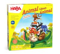 HABA 3678 Animal Upon Animal - Classic Wooden Stacking Game Fun for The Whole Fa