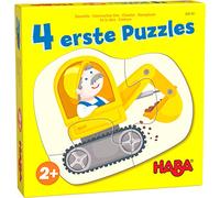 HABA Rompecabezas – 4 Primeros Rompecabezas: Sitio de construcción – a partir de 2 – Color carbón