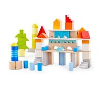 HABA 85 Bloques de construcción de Madera con Bolsa de algodón, Fabricados en Alemania, Ganador del Premio ToyAward 2024, para niños a Partir de 1 año, 2010921001
