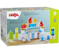 HABA 85 Bloques de construcción de Madera con Bolsa de algodón, Fabricados en Alemania, Ganador del Premio ToyAward 2024, para niños a Partir de 1 año, 2010921001