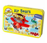 HABA Air Bears - un juego de viaje magnético compacto para 2 - 4 jugadores - ¿Quién tendrá sus osos de vacaciones en su isla de destino primero?